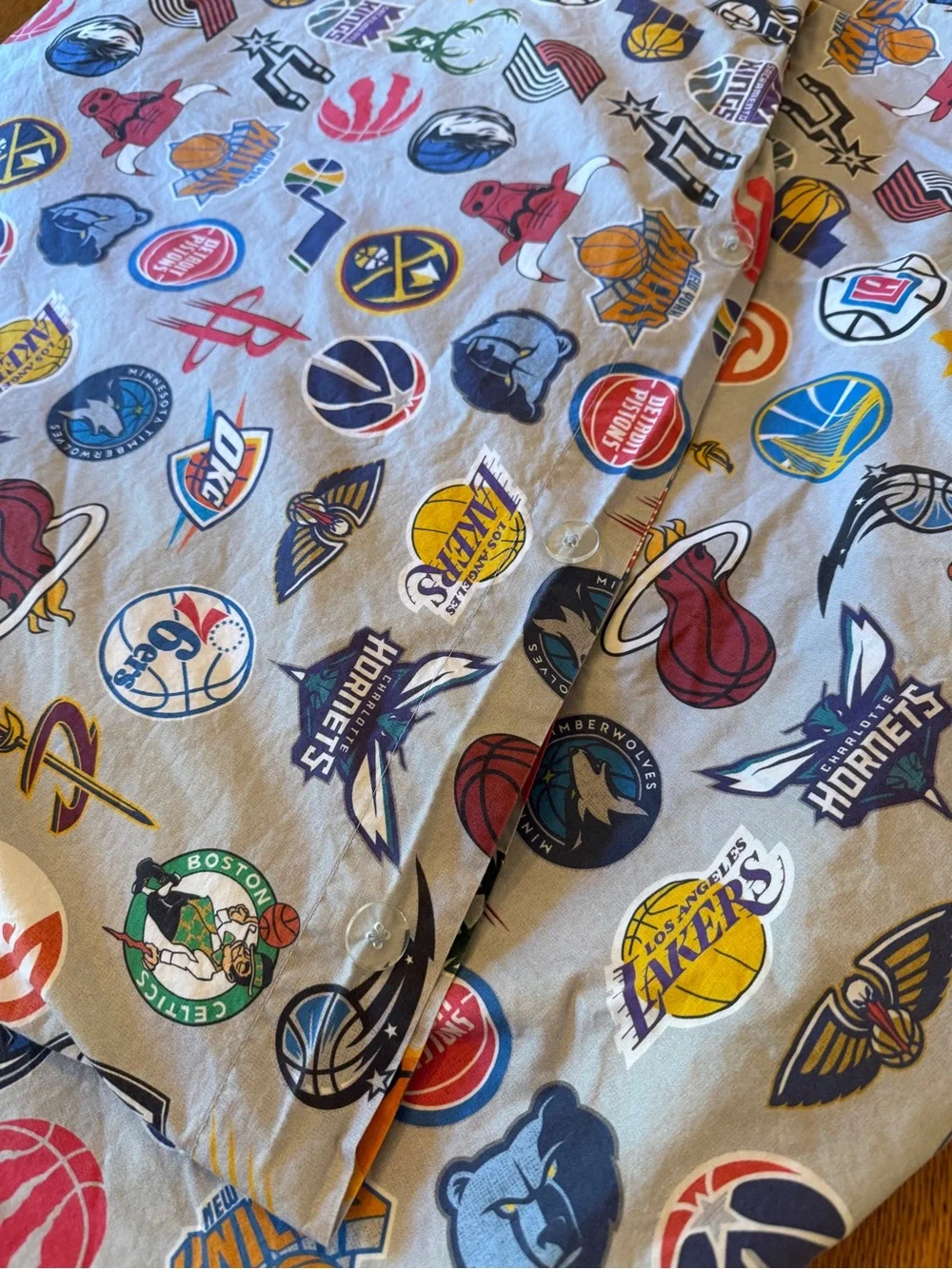 Pottery Barn Kids Duvet Cover NBA Basketball Twin 100% Cotton All Teams